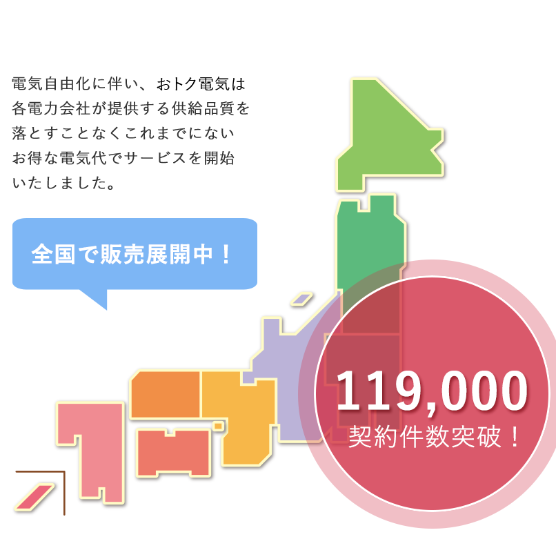 試してバリューでんき！　電気自由化に伴い、バリューでんきは、各電力会社が提供する供給品質を落とすことなくこれまでにないお得な電気代でサービスを開始いたしました。